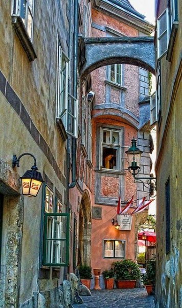 Bécs, belváros - utcarészlet